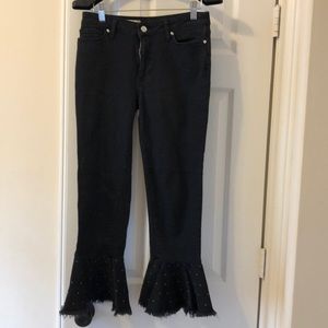 Pilcro and the letterpress size 25 black jeans